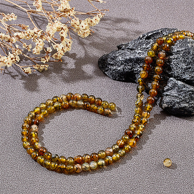 2 Strands Natural Dragon Veins Agate Beads Strands G-AR0005-42-1