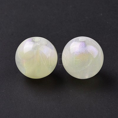 Opaque Acrylic Beads OACR-E014-19A-01-1