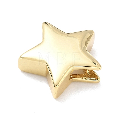 Star Brass Slide Charms KK-P349-18A-G-1
