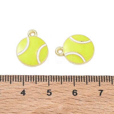 Tennis Alloy Enamel Pendants AL-CBA292F-02A-G-1