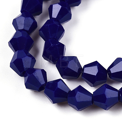 Opaque Solid Color Imitation Jade Glass Beads Strands EGLA-A039-P6mm-D10-1