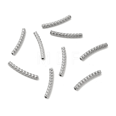 Non-Tarnish Textured 304 Stainless Steel Tube Beads LS-STAS-P319-41P-1