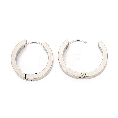 Tarnish Resistant 304 Stainless Steel Huggie Hoop Earrings X-EJEW-O087-09G-P-1