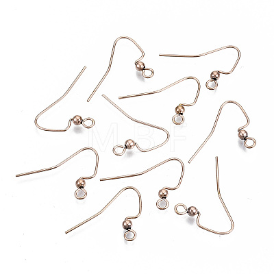 304 Stainless Steel Earring Hooks STAS-S111-010RG-NR-1