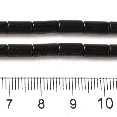 Natural Black Stone Beads Strands G-B091-A16-01-1