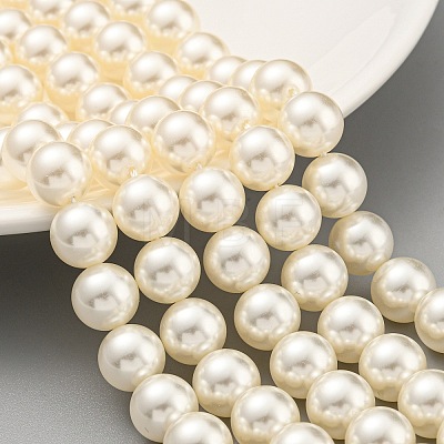 Glass Pearl Beads Strands X-HY-G002-01E-02-1
