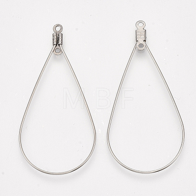 304 Stainless Steel Wire Pendants STAS-S103-08-1