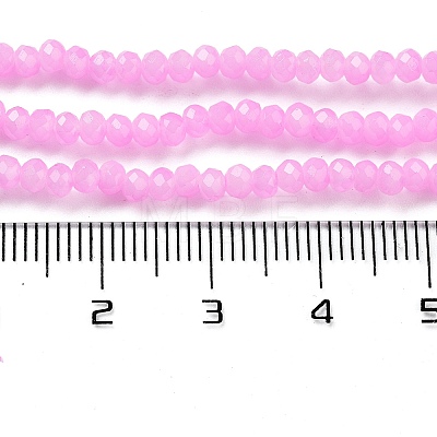 Baking Painted Imitation Jade Glass Bead Strands DGLA-A034-J2MM-A44-1