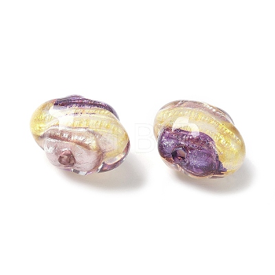 Two Tone Transparent Acrylic Beads OACR-D304-01H-1