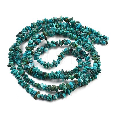 Natural HuBei Turquoise Beads Strands G-B089-A01-01-1