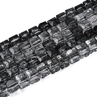 Crackle Transparent Glass Beads Strands GLAA-N062-4mm-02-1