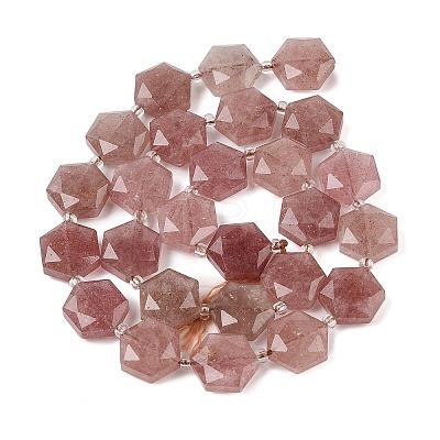 Natural Strawberry Quartz Beads Strands G-G144-A02-01-1