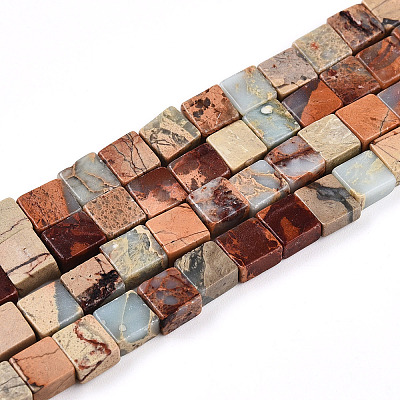 Natural Shoushan Stone Beads Strands G-N346-05A-04-1