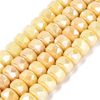 Anti-Tarnish Electroplate Glass Beads Strands GLAA-T025-10mm-11C-1