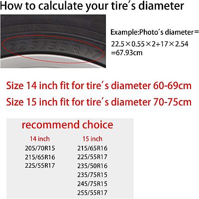 Polyester Tyre Cover AJEW-WH0225-006-1