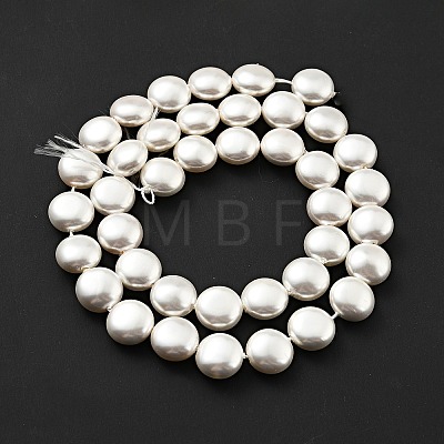 Electroplated Shell Pearl Beads Strands BSHE-G027-04-1