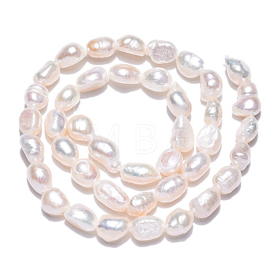 Natural Cultured Freshwater Pearl Beads Strands X1-PEAR-N014-06B-1