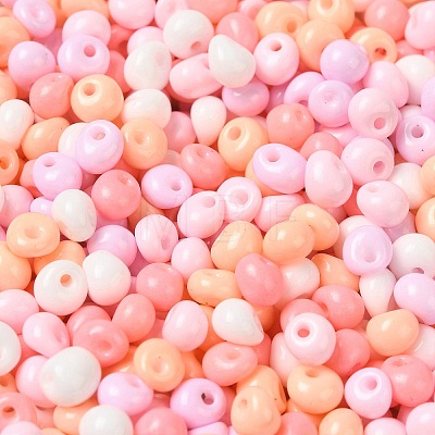 6/0 Opaque Baking Paint Glass Seed Beads SEED-M012-02A-34-1