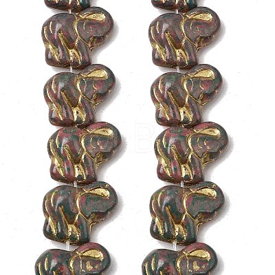 Painted Glass Beads Strands GLAA-Z021-11H-1