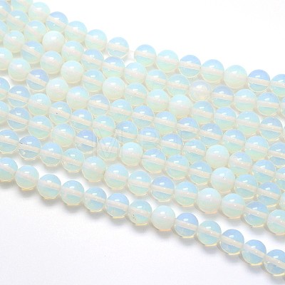 Opal Round Beads Strands G-O047-08-4mm-1