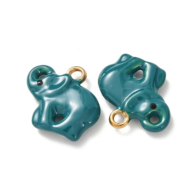 304 Stainless Steel Enamel Pendants STAS-Z193-12G-02B-1