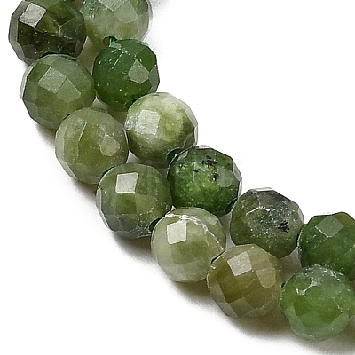 Natural Green Jasper Beads Strands G-RM250101-C10-1