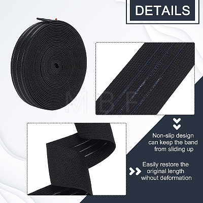   20Yards 4 Style Polyester Elastic Ribbon EC-PH0001-25A-1