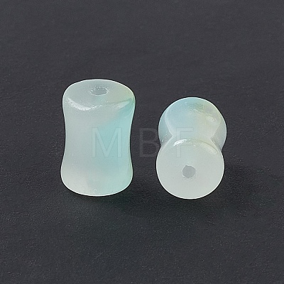 Glass Imitation Jade Beads GLAA-P029-08-1
