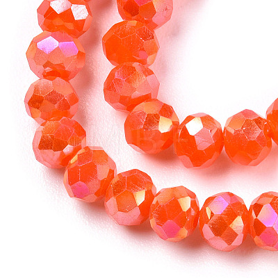 Electroplate Glass Beads Strands LS-EGLA-A044-P6mm-B03-1