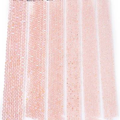 Electroplate Glass Beads Strands EGLA-A044-T4mm-L22-1