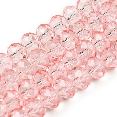 Transparent Baking Paint Glass Beads Strands DGLA-A034-T8mm-D10-1