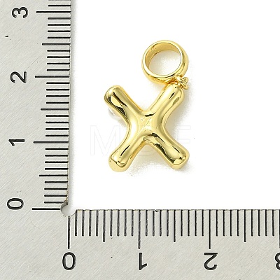 Rack Plating Brass with ABS Plastic Pearl European Dangle Charms KK-G501-02X-G-1