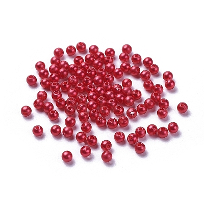 Imitation Pearl Acrylic Beads PL607-13-1