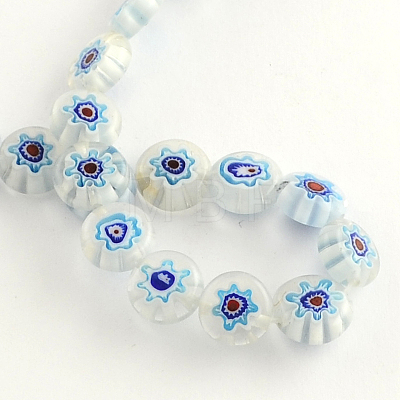 Handmade Millefiori Glass Bead Strands X-LK-R006-15J-1