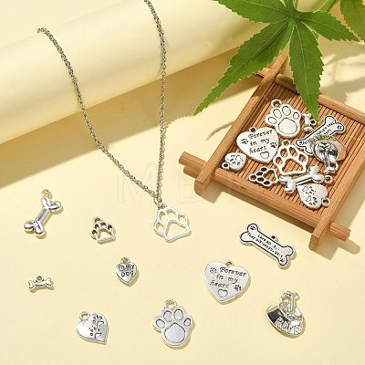 Dog Theme Tibetan Style Alloy Charms TIBEP-CJ0001-01-1