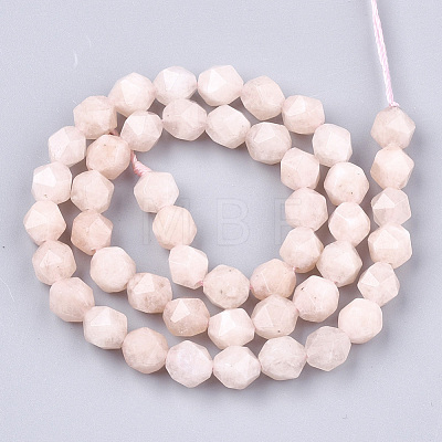 Natural Pink Morganite Beads Strands G-T108-28B-1