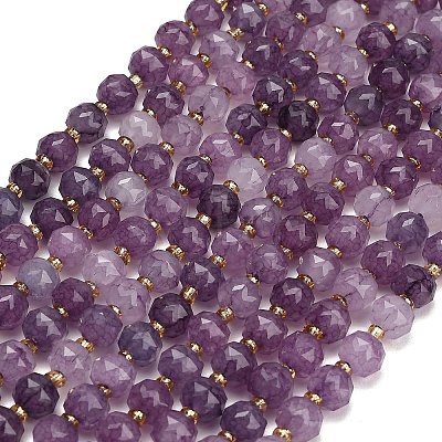 Dyed Imitation Jade Glass Beads Strands GL-Z001-02B-08-1