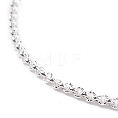 304 Stainless Steel Rolo Chain Slider Bracelet Making AJEW-JB01116-01-1