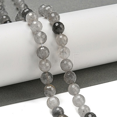 Natural Cloudy Quartz Beads Strands G-E571-A08-02-1