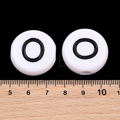 Opaque Acrylic European Beads AC-CBA3BDD-01O-1