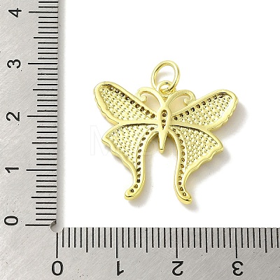 Brass Enamel Micro Pave Cubic Zirconia Pendants KK-Z042-09G-02-1