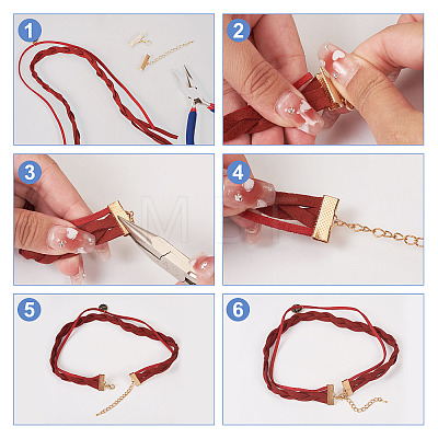 30 Sets 6 Colors Iron Chain Extender IFIN-TA0001-52-1