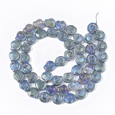 Electroplate Glass Beads Strands EGLA-S190-02C-1