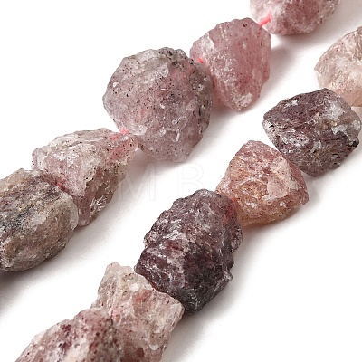 Natural Strawberry Quartz Beads Strands G-S386-C13-1