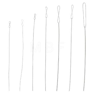 7pcs 7 Styles Stainless Steel Straight Sewing Embroidery Threads FIND-YWC0014-004-1
