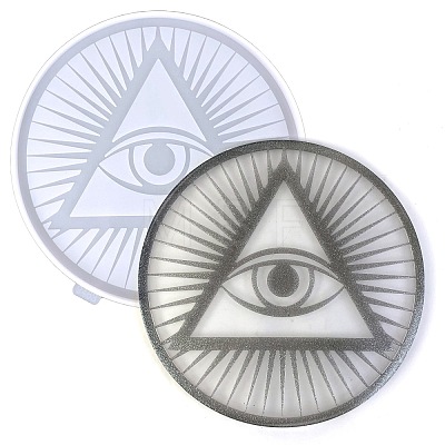 Eye of Providence/All-seeing Eye DIY Silicone Molds AJEW-D052-02-1