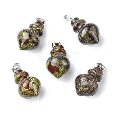 Natural & Synthetic Mixed Gemstone Pendants G-G998-C-1