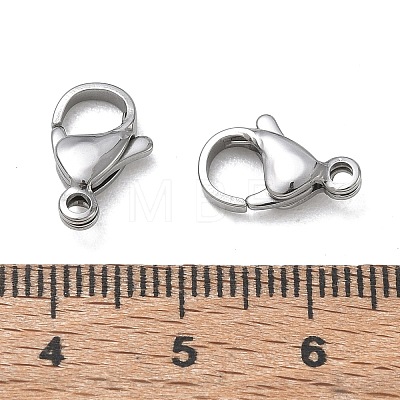 304 Stainless Steel Lobster Claw Clasps SA-CBAF1D5-25P-C-1