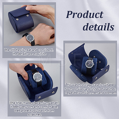 Imitation Leather Watch Package Boxes CON-WH0086-111B-1