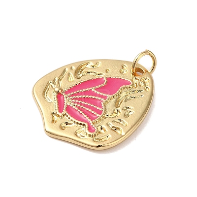 Rack Plating Brass Enamel Pendants KK-S372-04B-02-1